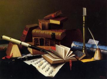 Music And Literature Artwork by William Michael Harnett