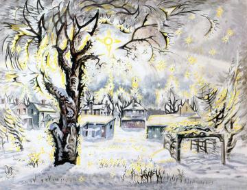 Winter Diamonds Artwork by Charles Burchfield