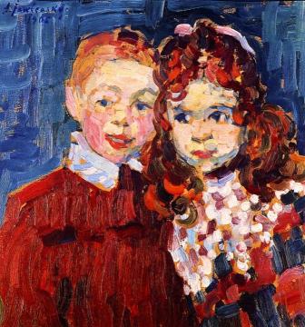 André and Katja Artwork by Alexej Jawlensky