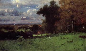 A Breezy Autumn Artwork by George Inness