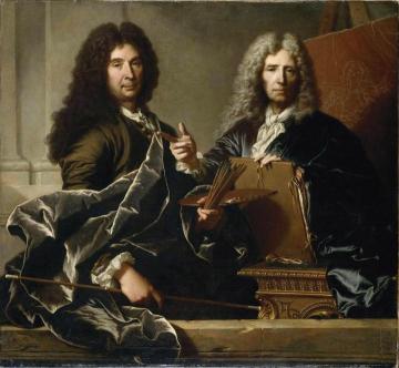 Charles Le Brun (1619-1690) And Pierre Mignard (1612-1695) Artwork by Hyacinthe Rigaud