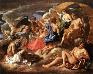 Helios And Phaeton With Saturn And The Four Seasons Artwork by Nicolas Poussin