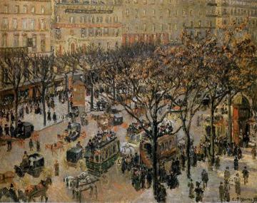 Boulevard des Italiens: Morning, Sunlight Artwork by Camille Pissarro