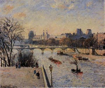 The Louvre Artwork by Camille Pissarro