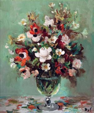 Floral Still-life Artwork by Marcel Dyf
