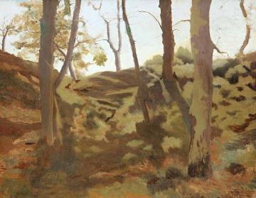 Paisaje con Arboles Artwork by Ramon Casas i Carbó