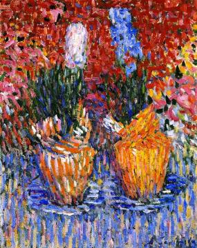 Hyacinth Pots Artwork by Alexej Jawlensky