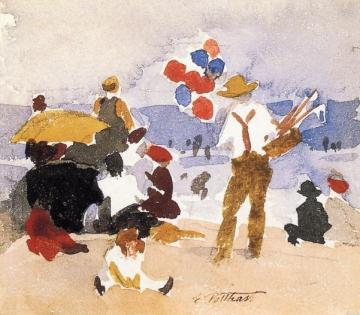 Beach Scene Artwork by Edward Potthast
