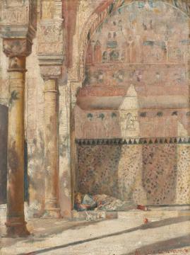 Basking - A Corner in the Alhambra Artwork by Tom Roberts