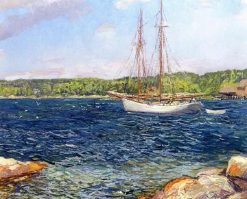 The Bowdoin, Monhegan Island Artwork by Edward Willis Redfield