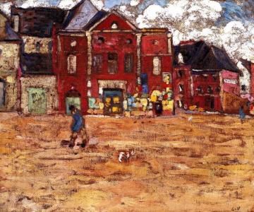 Bernay, La Place De L'abbatiale Artwork by Louis Valtat