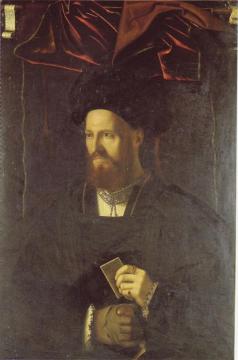 Portrait Of Bernardino Da Lesmo Artwork by Bartolomeo Veneto