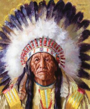 Chief Little Bear Artwork by Henry Balink