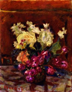Vase Of Flowers Artwork by Pierre Bonnard