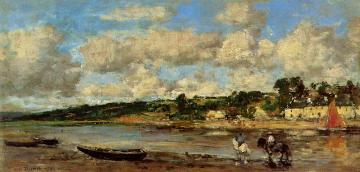 Le Faou, Banks of the River Artwork by Eugène-Louis Boudin