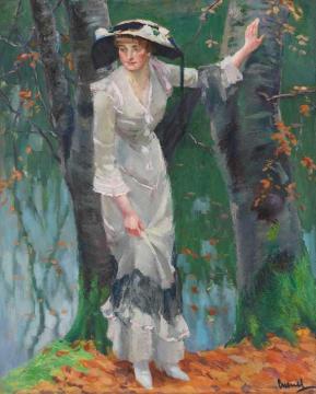 Lady at the Lake Artwork by Edward Cucuel
