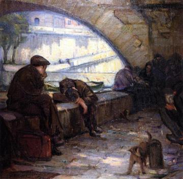 Reposer, Pont Neuf Artwork by Joseph Kleitsch
