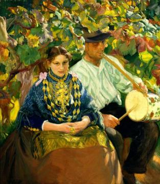 Escena Tocando La Flauta Artwork by Rigoberto Soler