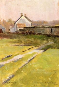 Winter Sunlight, Barbizon Artwork by Theodore Robinson