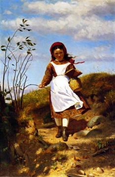 Coming Home from School Artwork by John George Brown