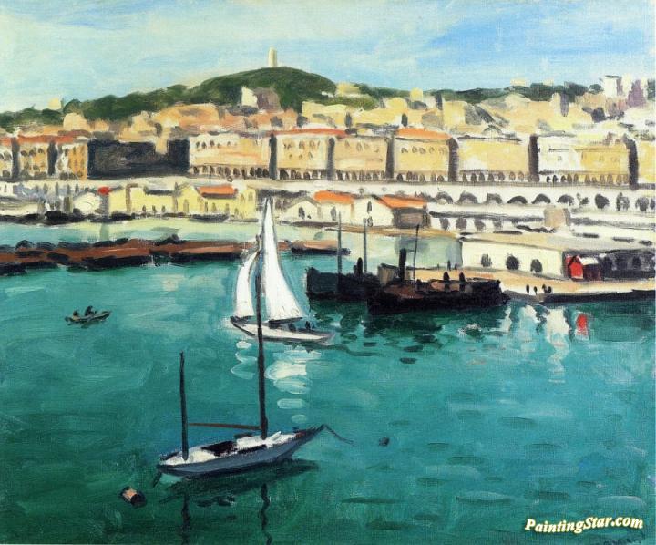 The Port and the Town Artwork by Albert Marquet