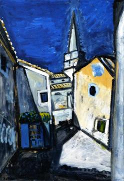 Village of Graveson Artwork by Auguste Chabaud
