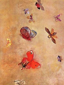 Butterflies Artwork by Odilon Redon