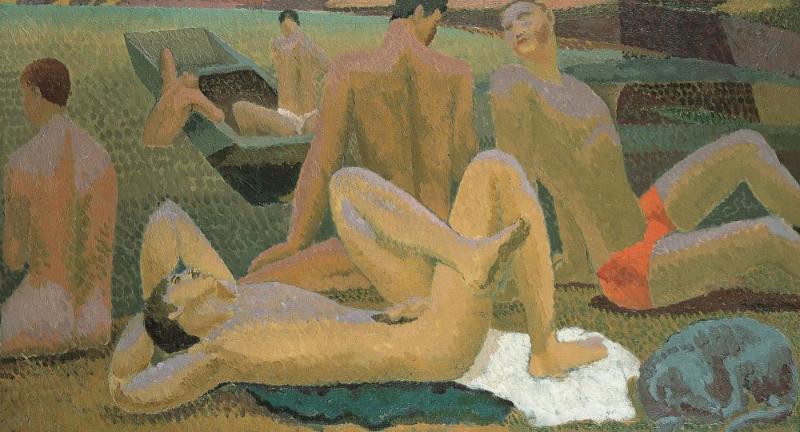 Bathers By The Pond Artwork by Duncan Grant