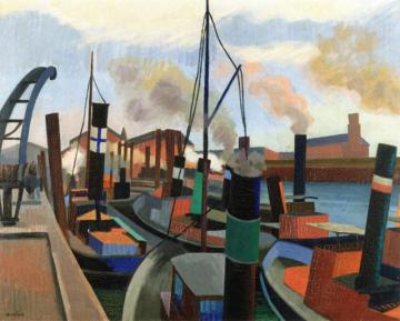 The Port Of Hamburg Artwork by Auguste Herbin