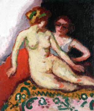 Nude And Woman In A Chemise Artwork by Kees Van Dongen