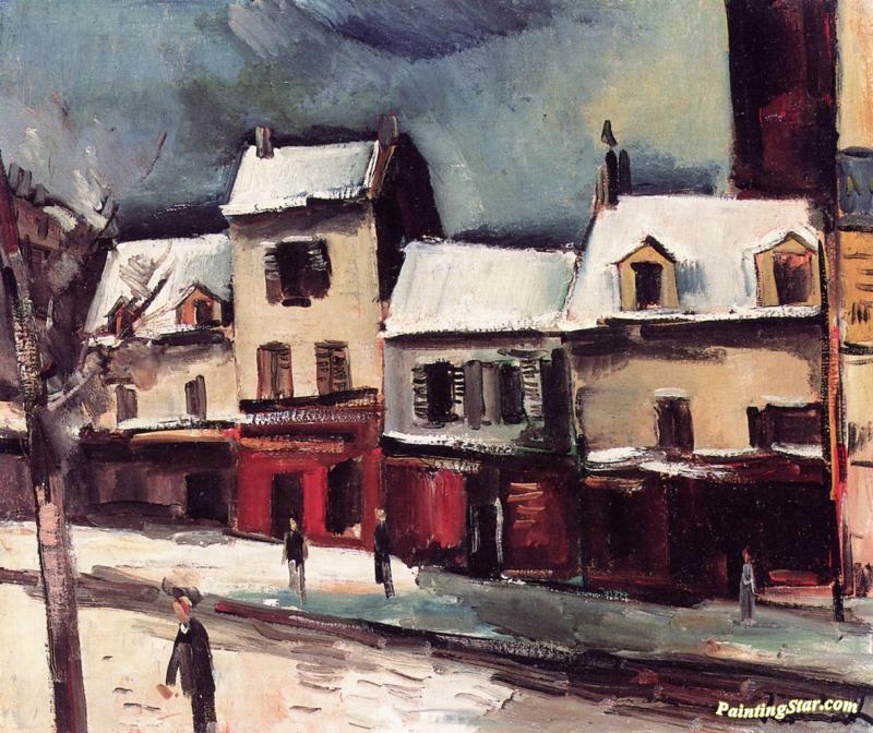 Street Scene Artwork by Maurice De Vlaminck