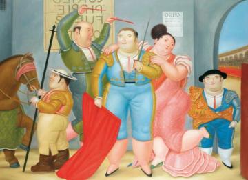 La Corrida Artwork by Fernando Botero