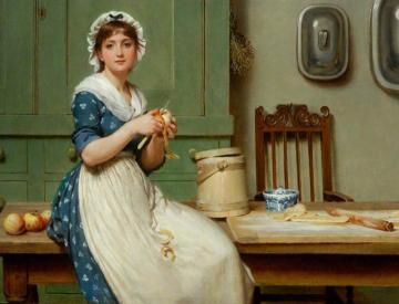 Apple Dumplings Artwork by George Dunlop Leslie