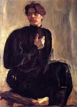 Portrait of the Writer Maxim Gorky Artwork by Valentin Serov