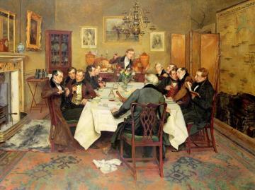 The Bagman's Toast 'sweethearts And Wives' Artwork by Walter Dendy Sadler