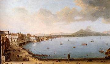 View Of Naples From The Strada Di Santa Lucia Artwork by Antonio Joli