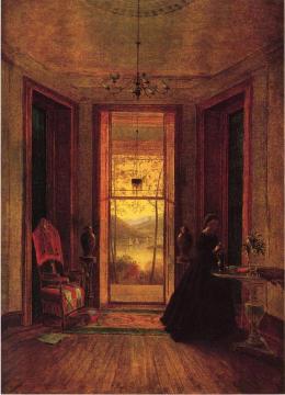 A Home on the Hudson Artwork by Thomas Worthington Whittredge