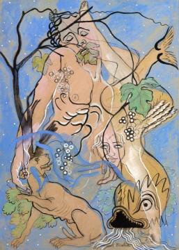Jesus and the Dolpin Artwork by Francis Picabia