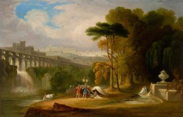Alexander And Diogenes Artwork by John Martin
