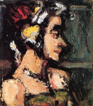 Profile of a Woman Artwork by Georges Rouault