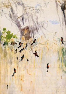 Redwing Blackbirds Artwork by Winslow Homer