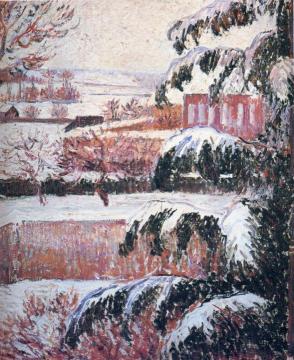 Effet de Neige, Eragny Artwork by Lucien Pissarro