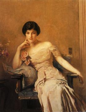 Mrs. John Lawrence Artwork by Edmund Tarbell