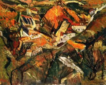 Céret Landscape Artwork by Chaim Soutine