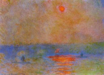 Waterloo Bridge, Sunlight In The Fog Artwork by Claude Oscar Monet