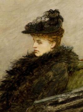 The Feather Boa Artwork by Sir William Quiller Orchardson