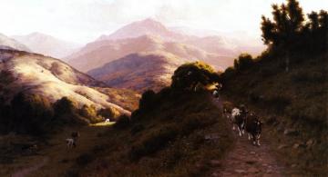 Cattle in the Marin Hills Artwork by Thaddeus Welch