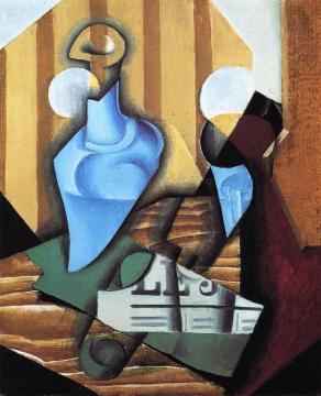 Still Life With Bottle And Glass Artwork by Juan Gris