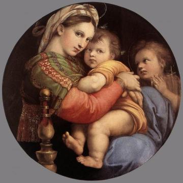 Madonna Della Seggiola (sedia) Artwork by Raphael