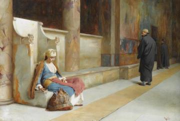 Resting In A Greek Monastery Artwork by Theodoros Ralli